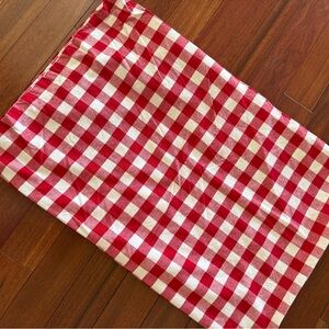 Tablecloth Red Gingham Checkered Party Picnic 78 X 56 Rectangular 100% Cotton